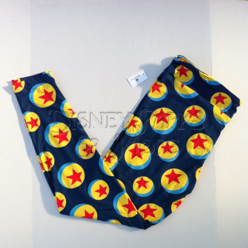 Disney Parks & Pixar Ball Leggings Luxo Jr Toy Story Pants Blue - Womens XL